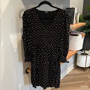 Polka Dot Black Dress